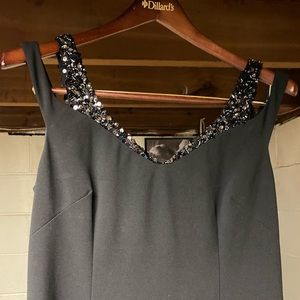 Adriana Papel HI-Low black Dress